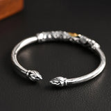 Geometric Ethnic Hollow Cuff Bracelet