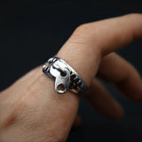 Retro Zip-Up Zipper Open Ring