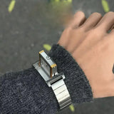 Double-Sided Rotating Square Watch