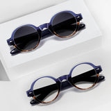 Retro Round Punk Polarized Sunglasses