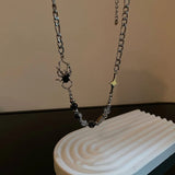 Hip Hop Beads Spider Steel Necklace