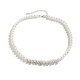 Hip-Hop Faux Pearl Beads Necklace