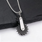 Punk Gear Link Chain Necklace