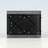 Dragon Rivet Black Leather Wallet