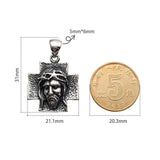 Portrait Jesus Cross Pendant