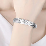 Sterling Silver Noble Phoenix Bangles Bracelet