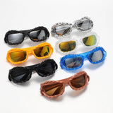 Trendy Techwear Style Irregular Sunglasses