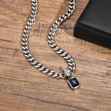 Dark Horizon Curb Chain Necklace