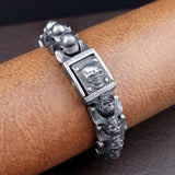 Stainless Steel Domineering Skull Bracelet