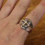 Bold Cross 925 Sterling Silver Ring