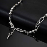 Stainless Steel Rivet Splice Necklace