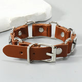 Classic Cross Metal Leather Bracelet