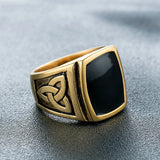 Gothic Centered Black Ring