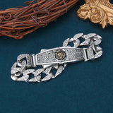 Retro Wavy Cuban Chain Bracelet