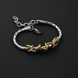 Gold Silver Double Color Chain Bracelet