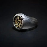 Vintage Geometric Maze Design Ring