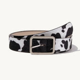 Vibrant Cow Print Belt