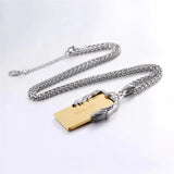 Eagle Cross Pendant Necklace