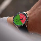 Half Green Pink Unique Watch