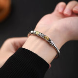 Geometric Ethnic Hollow Cuff Bracelet