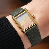 Three-Colors Square Dial Watch