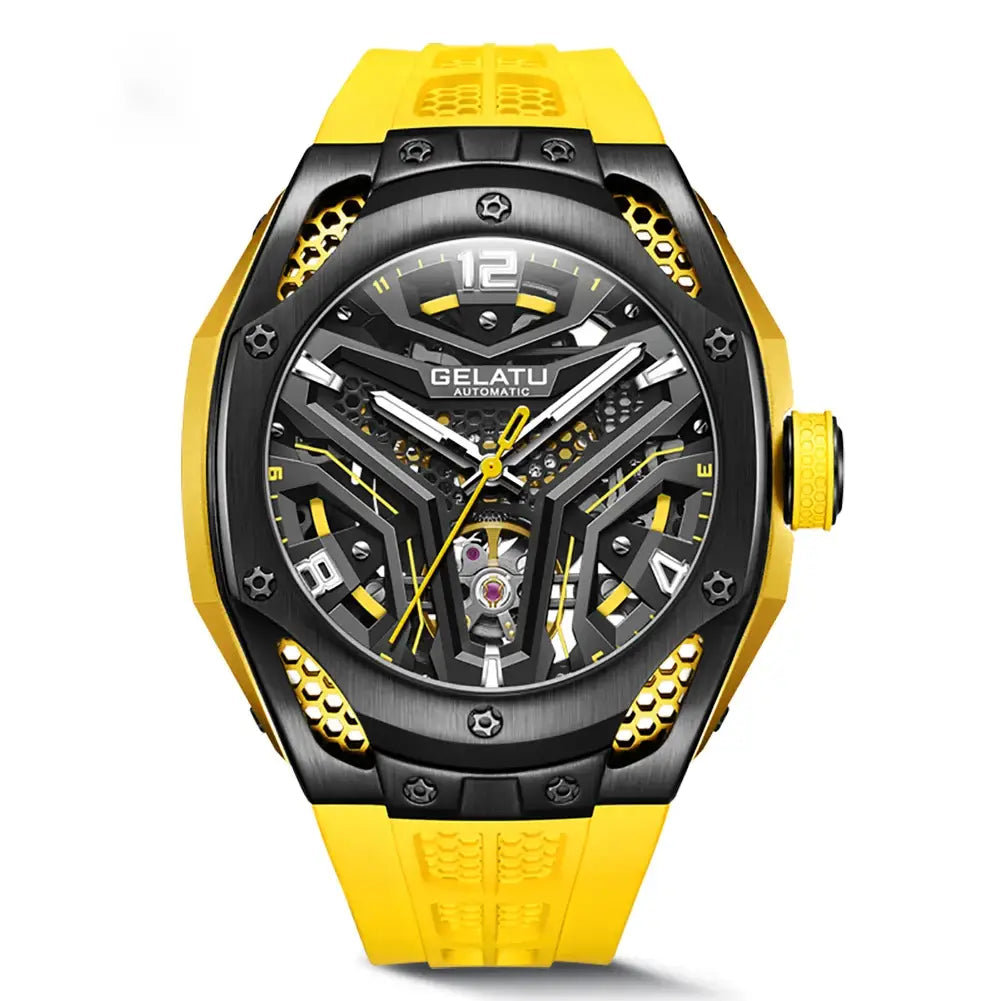 Classy Mechanical Silicone Band Watch