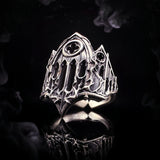Bague Cathédrale Gothique Brûlée Rétro