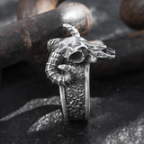 Metal Sheep Head Ring