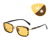 Photochromic Titanium Square Sunglasses