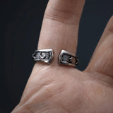 Retro Owl Adjustable Open Ring