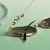 Small Oval Rhinestone Sunglasses