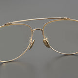 Aviator Acetate Titanium Fashion Eyeglasses