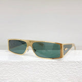 Lightweight Gold Square Sunglasses