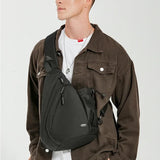 Black Multi-Pockets Crossbody Bag