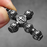 Circular Cross Pendant Necklace