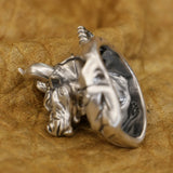 Mighty Sterling Silver Bull Pendant