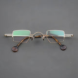 Small Square Alloy Eyeglasses
