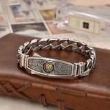 Retro Wavy Cuban Chain Bracelet