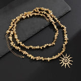 Irregular Acrylic Beaded Layered Necklace