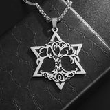 Stainless Steel Tree of Star Necklace