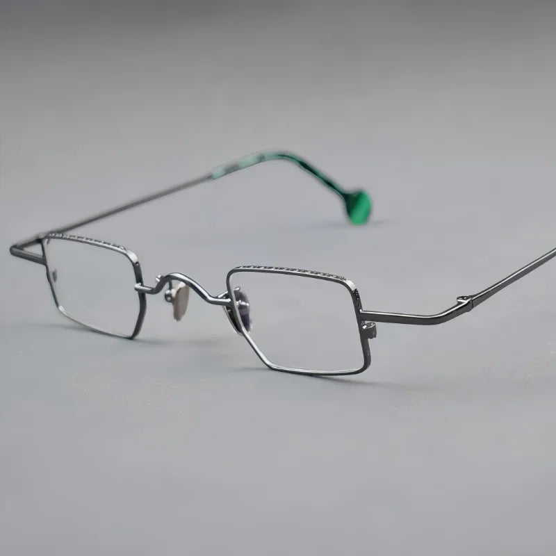 Small Square Alloy Eyeglasses