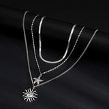 مجموعة قلادة قلادة STARFISH