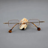Small Square Alloy Eyeglasses