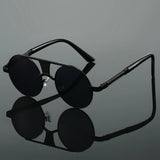 Bold Retro Hollow Round Sunglasses