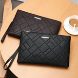 Criss-Cross Genuine Leather Handbag