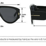 Wide Oval Futuristic Sunglasses