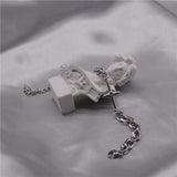 Y2K Celestial Chain Cross Bracelet