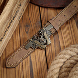 Deer Head Buckle PU Belt