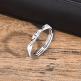 Men's Simple Twisted Adjustable Ring