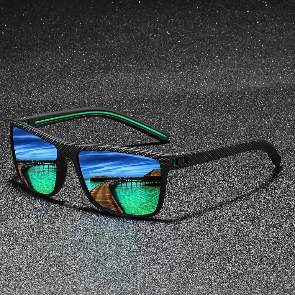 Modern Mirror Rectangle Men's Sunglasses